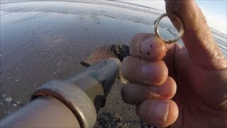 Beach Metal Detecting a Golden Surprise