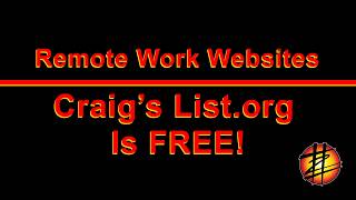 Remote Work Websites & CraigsList.org