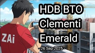 🏗[26 Sep 2025] Clementi Emerald HDB BTO (& Clementi Polyclinic) Construction Progress