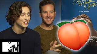 Call Me By Your Name: Peach Scene With Armie Hammer & Timothée Chalamet | MTV Movies