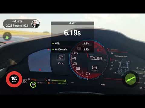 Ferrari Sf90 stradale 1/4 mile test run. 0-100 km/h 100-200 km/h Draggy