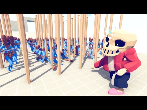 NEW SANS vs 100x MELEE UNITS - Totally Accurate Battle Simulator TABS