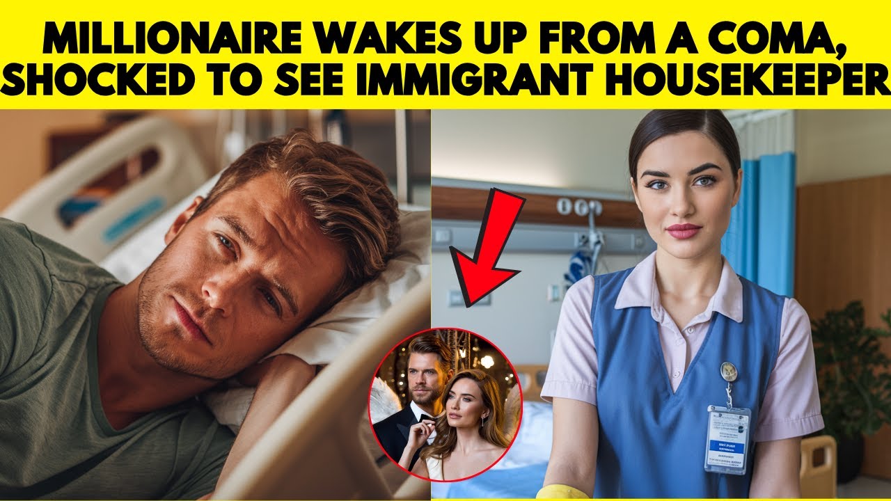 MILLIONAIRE WAKES UP FROM A COMA, SHOCKED TO SEE THE IMMIGRANT HOUSEKEEPER, WHO CHANGED HIS LIFE