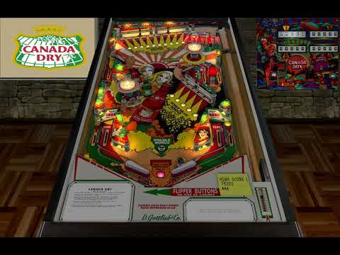 Canada Dry pinball machine from 1976, manufactured by D  Gottlieb & Co