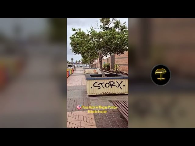 Plaza Gabriel Megías Pombo, junto al Estadio Insular, otro desastre social comunista más