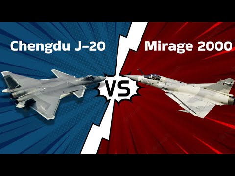 Chengdu J-20 vs Dassault Mirage 2000 - Fighter Jets