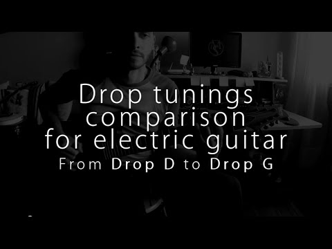 Dropped Tunings For Electric Guitar - Drop D to G comparison