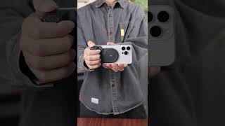 Unboxing JJC Phone Camera Grip &amp; Fill Light with iPhone16 promax!#tech #toptech #magsafe #filmming