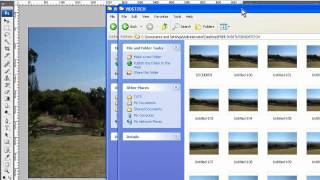 Create a panoramic image from video using photoshop