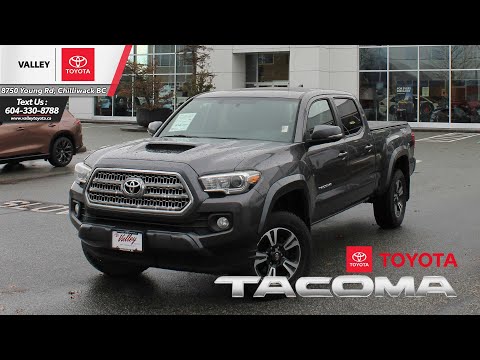 2017 Toyota Tacoma 4WD Double Cab V6 Auto SR5 in Gray for sale at VALLEY TOYOTA in CHILLIWACK, BC
