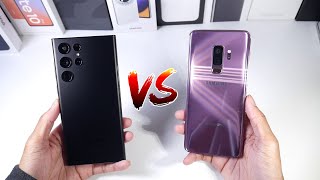 Samsung Galaxy S22 Ultra VS Samsung Galaxy S9 Plus (Cameras, Speed Test & Display)