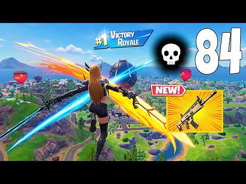 84 Elimination Solo Vs Squads "Zero Build" Gameplay Wins (NEW Fortnite Chapter 7 Season 1 PC)
