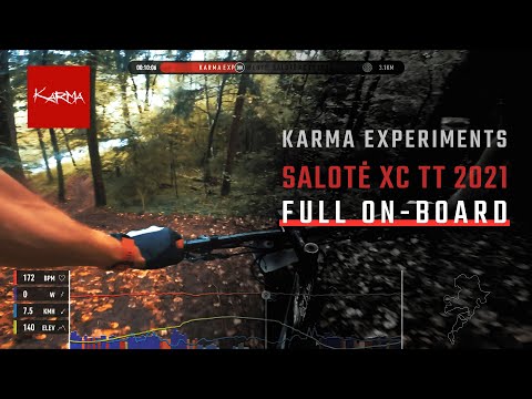 MTB Karma Salotė XC TT 2021 Race -  2021 09 19 - Full On Board - Amateurs - Garmin Data Overlays