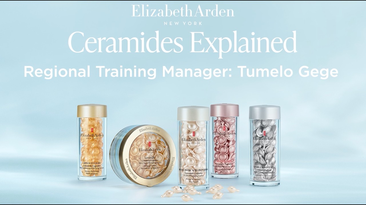 Tumelo on the power of ceramides for skin with the Elizabeth Arden Ceramide Skincare Collection