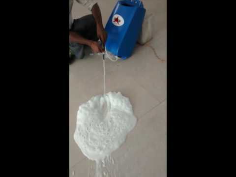 Foam generator machine