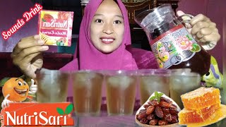 MUKBANG MINUMAN DINGIN | SEGAR | NUTRISARI MADU KURMA | ASMR DRINK | DRINKING SOUND