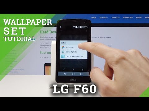 How to Change Wallpaper in LG F60 - Desktop Update