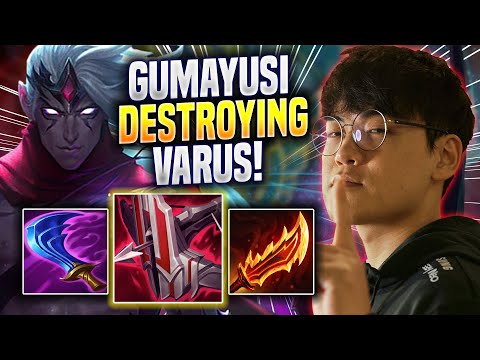 GUMAYUSI DESTROYING WITH VARUS! - T1 Gumayusi Plays Varus ADC vs Kalista! | Season 2023