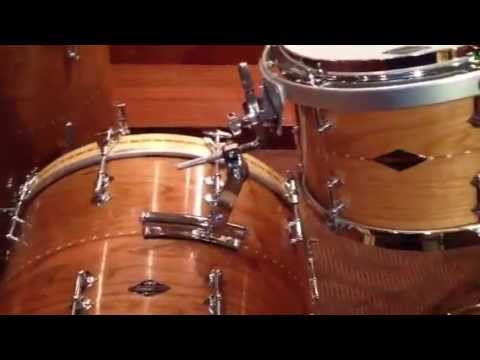 Steve Maxwell Craviotto drum set 376 solid cherry
