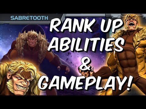Sabretooth Rank Up, Abilities & Gameplay! - Marvel Contest Of Champions