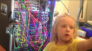 6 Year Old Girl Patches Modular Synth