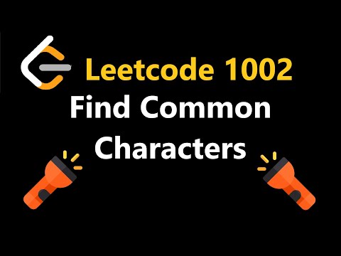 Find Common Characters Python Code Easy