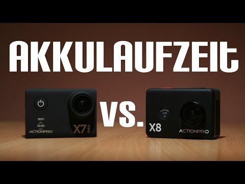Akkulaufzeit | Test: ActionPro X7Neo vs. ActionPro X8 Runde 6