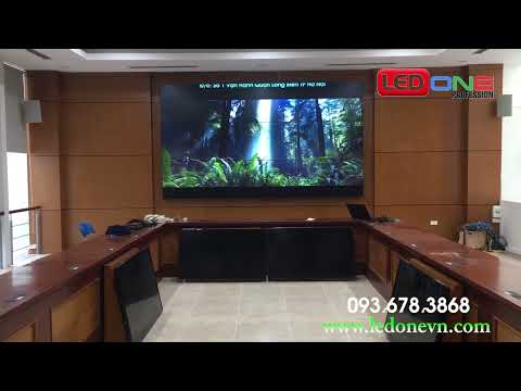 Tầng 2 - UBND Quận Long Biên | Ledone thi công dự án thầu 9 màn hình ghép 55inch hãng ThinkSTV led