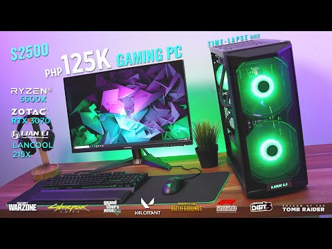 ($2500) 125K RYZEN Gaming PC Time-Lapse Build ft. Zotac RTX 3070 & Lian Li LANCOOL 215X