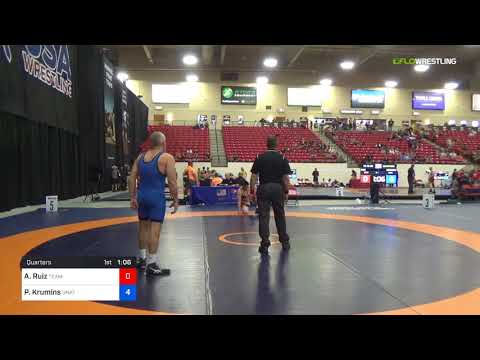 2018 Marine Corps US Open/Masters D Freestyle 78 Quarters - Adam Ruiz (Team) Vs. Peter Krumins (Un
