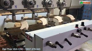 Máy Phay CNC 4 Trục 16 Dao WM-4X4CNC, chuyên gia xử lý chân một bước hoàn thiện