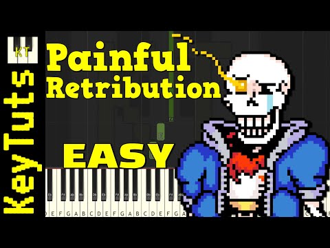 Painful Retribution [Disbelief Phase 5 Hardmode] - Easy Mode [Piano Tutorial] (Synthesia)