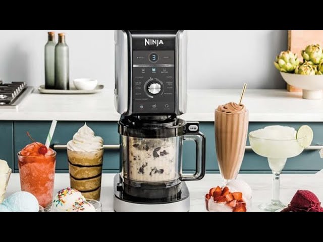 Vídeo relacionado con Ninja CREAMi Deluxe, Heladera Multifunción con 2 Tarrinas, NC502EUSTGD