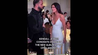 Kendall Jenner congratulates Drake on the new album at a party #kendalljenner #drake