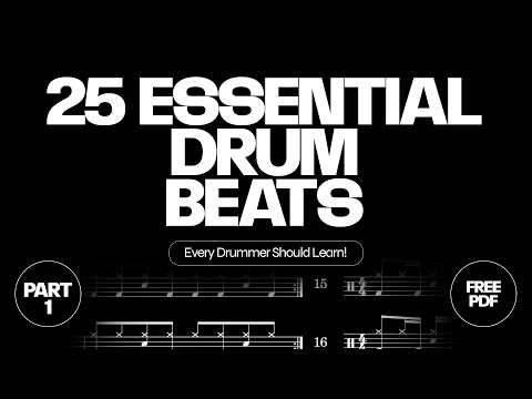 25 Essential Drum Beats Every Drummer Should Know Part 1 | Sheet Music