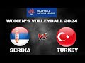 VNL LIVE! TURKEY vs SERBIA VNL 2024 WOMEN'S FIVB VOLLEYBALL NATIONS LEAGUE Live Score
