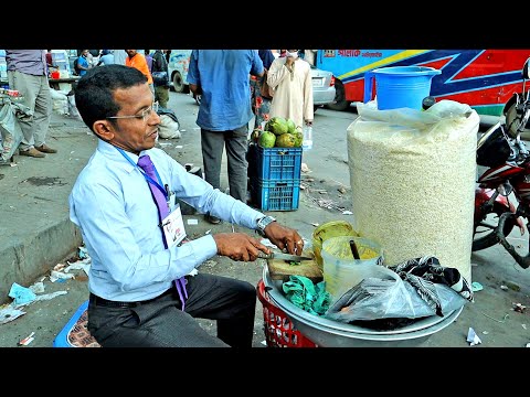 The Smart Jhal Muri Maker | Bangladeshi Street Food