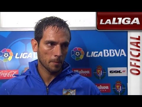 Entrevista a Roque Santa Cruz tras el Real Valladolid - Málaga CF - HD