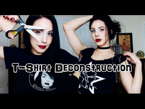 How To DIY Your Old Shirts | Gothic Fashion Revamp