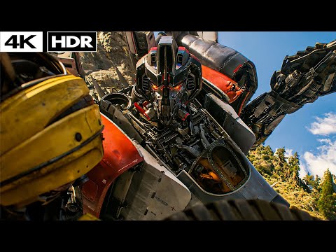 Bumblebee (2018) - Bumblebee vs Blitzwing Fight Scene 4k HDR