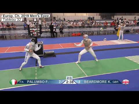 2019 740 T32 09 F F Individual Duesseldorf GER ZCH GREEN PALUMBO ITA vs BEARDMORE GBR