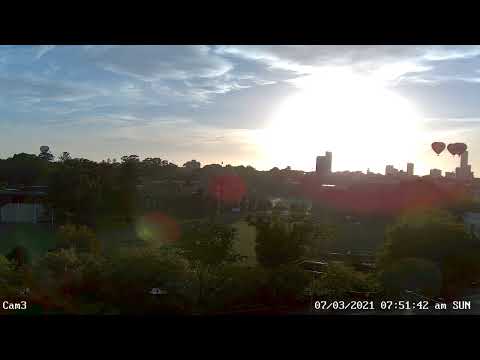 3.  St Kilda Rd looking eastwards over Melbourne Grammar
