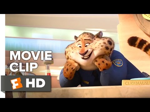 ズートピア Movie CLIP - Meet Clawhauser (2016) - ギニファー・グッドウィン、J.K.シモンズ ムービーHD (Zootopia Movie CLIP - Meet Clawhauser (2016) - Ginnifer Goodwin, J.K. Simmons Movie HD)