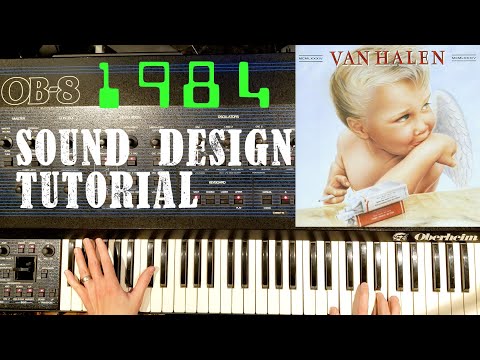 Van Halen - 1984 - Sound Design Tutorial on Oberheim OB-8 Synth. (Twinkly bits too.)
