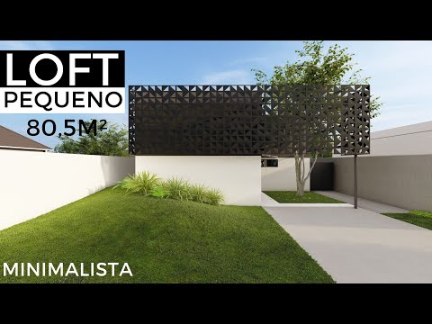 LOFT PEQUENO MINIMALISTA  80,5M²