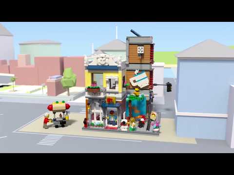 Конструктор LEGO Creator 3в1 «Зоомагазин и кафе в центре города» 31097 / 969 деталей