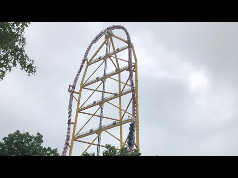 Top Thrill Dragster off ride footage
