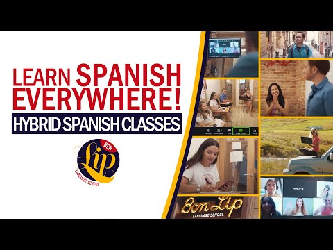 Hybrid Spanish classes in BCNLIP Language School in Barcelona, Spain #studentlife #studyabroad