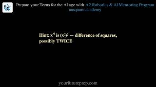 Quadratics – Problem 15: Factor Completely: x⁴ − 16 | Your Future Prep