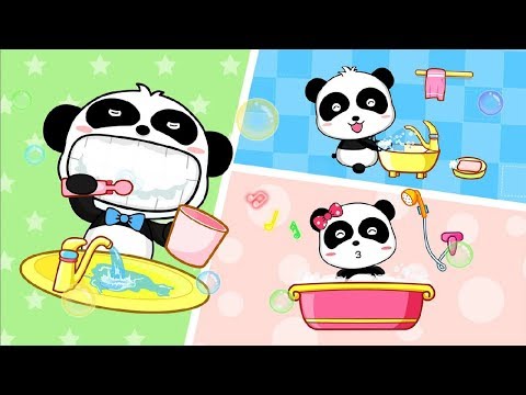Baby Panda's Habits - Play With Little Panda Care Games - Funny Gameplay Video